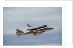 Space Shuttle Challenger Riding on 747 by Anonymous