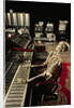 Skeleton at Mixing Boards by Anonymous