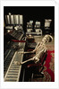 Skeleton at Mixing Boards by Anonymous