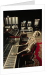Skeleton at Mixing Boards by Anonymous