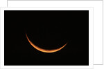 Crescent Moon Setting by Anonymous