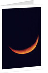 Crescent Moon Setting by Anonymous
