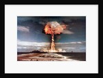 Mushroom Cloud During Atomic Weapons Test by Corbis