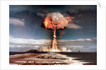 Mushroom Cloud During Atomic Weapons Test by Corbis