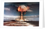 Mushroom Cloud During Atomic Weapons Test by Corbis