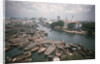 Skiffs in Singapore Harbor by Anonymous
