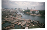 Skiffs in Singapore Harbor by Anonymous