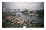Skiffs in Singapore Harbor by Anonymous