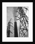 Power Lines at a Power Station by Anonymous