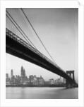 Brooklyn Bridge and Manhattan Skyline by Anonymous