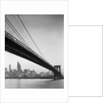 Brooklyn Bridge and Manhattan Skyline by Anonymous