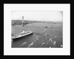 Cruise Ship Entering New York's Harbor by Anonymous