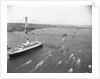 Cruise Ship Entering New York's Harbor by Anonymous