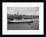 Cruise Ship in New York's Harbor by Anonymous
