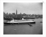 Cruise Ship in New York's Harbor by Anonymous