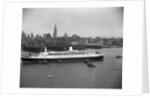 Cruise Ship in New York's Harbor by Anonymous