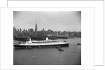 Cruise Ship in New York's Harbor by Anonymous