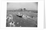 Cruise Ship in New York's Harbor by Anonymous