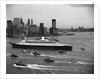 Cruise Ship in New York's Harbor by Anonymous