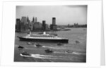 Cruise Ship in New York's Harbor by Anonymous