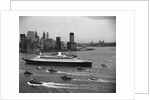 Cruise Ship in New York's Harbor by Anonymous