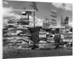 Road Signs Along the Alcan Highway by Anonymous