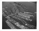 Rafts of Logs Await the Lumber Mill by Anonymous