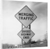 Merging Traffic Road Sign by Anonymous