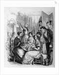 Quilting Party in American Home by Anonymous