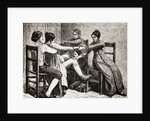 Colonial Childbirth Scene by Anonymous