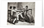 Colonial Childbirth Scene by Anonymous