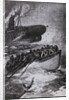 Illustration with Passengers at Scene of Titanic Sinking by Anonymous
