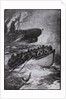Illustration with Passengers at Scene of Titanic Sinking by Anonymous