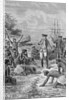 Island Natives Welcoming James Cook by Anonymous