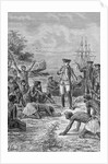 Island Natives Welcoming James Cook by Anonymous