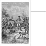 Island Natives Welcoming James Cook by Anonymous