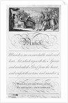 Chamber Music Group with Calligraphic Composition by Anonymous