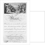 Chamber Music Group with Calligraphic Composition by Anonymous