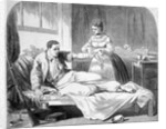 Nurse Tending to Wounded Soldier by Anonymous