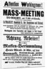 Haymarket Meeting Poster by Anonymous