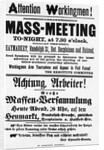 Haymarket Meeting Poster by Anonymous