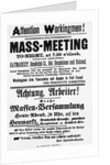 Haymarket Meeting Poster by Anonymous