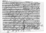 Display of Musical Score by Ludwig Beethoven by Anonymous