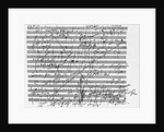 Display of Musical Score by Ludwig Beethoven by Anonymous