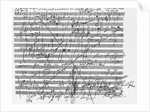 Display of Musical Score by Ludwig Beethoven by Anonymous