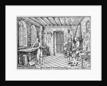 Sketch of Stradivari in His Workshop by Anonymous