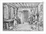Sketch of Stradivari in His Workshop by Anonymous