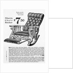 Advertisement for Morris Rocker Chair by Anonymous