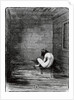 Insane Girl Sitting in a Dungeon by Anonymous