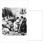 Illustration Depicting Prostitutes Cavorting with Swells by Anonymous